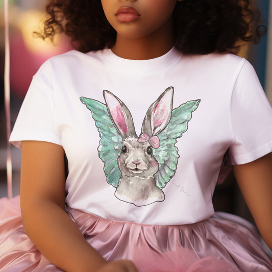 CELESTE Coquette Bunny Angel Unisex Women's T-shirt