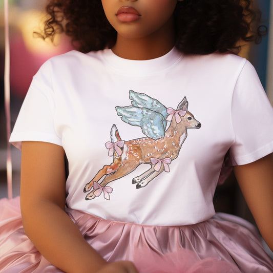 AURORA Coquette Fawn Angel Unisex Women's T-shirt