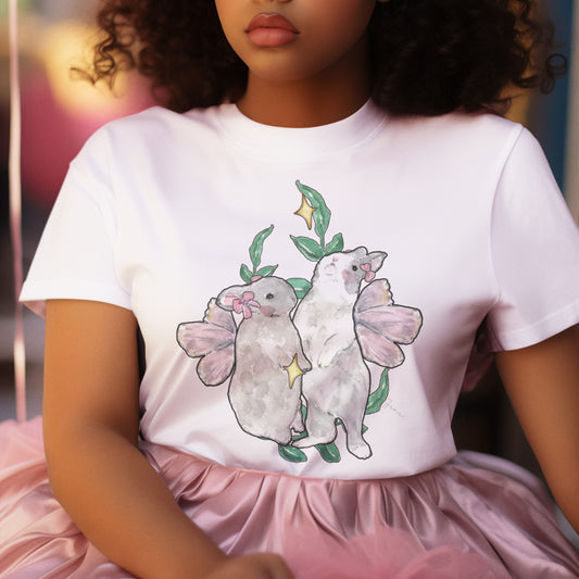 BESTIES Coquette Fairy Bunny Unisex Women's T-shirt