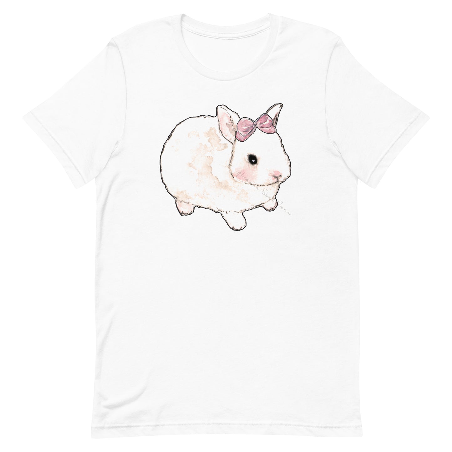 JUST A GIRL Coquette Bunny Unisex Women's T-shirt