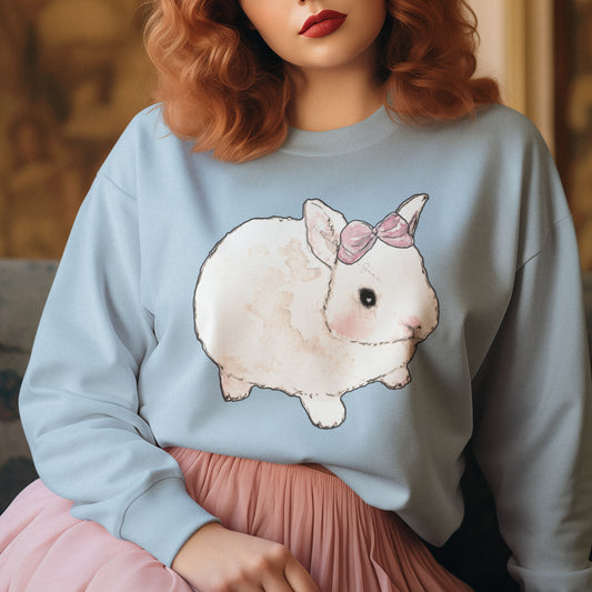 JUST A GIRL Coquette Bunny Unisex Women's Sweatshirt